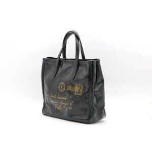 B-4. Yves Saint Laurent Patent Leather Y-Mail Tote